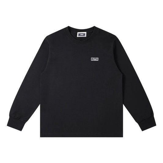 Embroidery Cotton 100% Long-sleeved Men's T Shirt 2025 New Round-collar Solid-color women T-shirt for Male Tshirt Man Tops Tees
