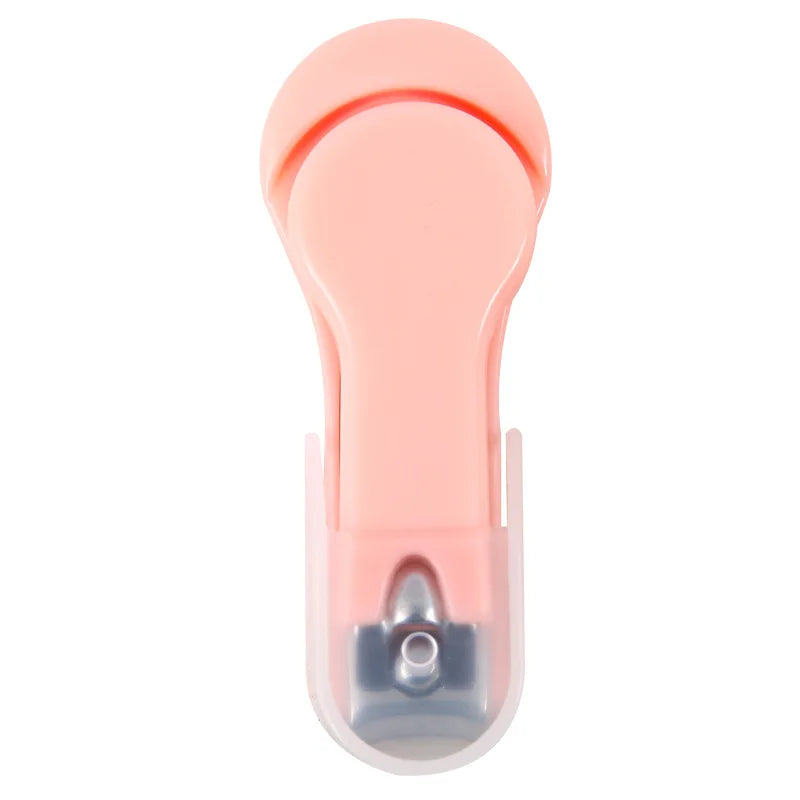 Nail Clipper Anti-Splash Portable 1pc Stainless Steel Cute Macaron Colors Compact Design Home Travel Manicure Nail Tools