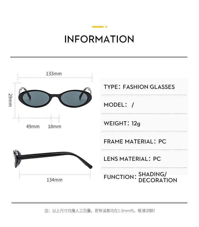 Polarized Small Oval Women's Myopia Sunglasses Women Frame Nearsighted Sun Glasses Uv400 Protection Eyewear