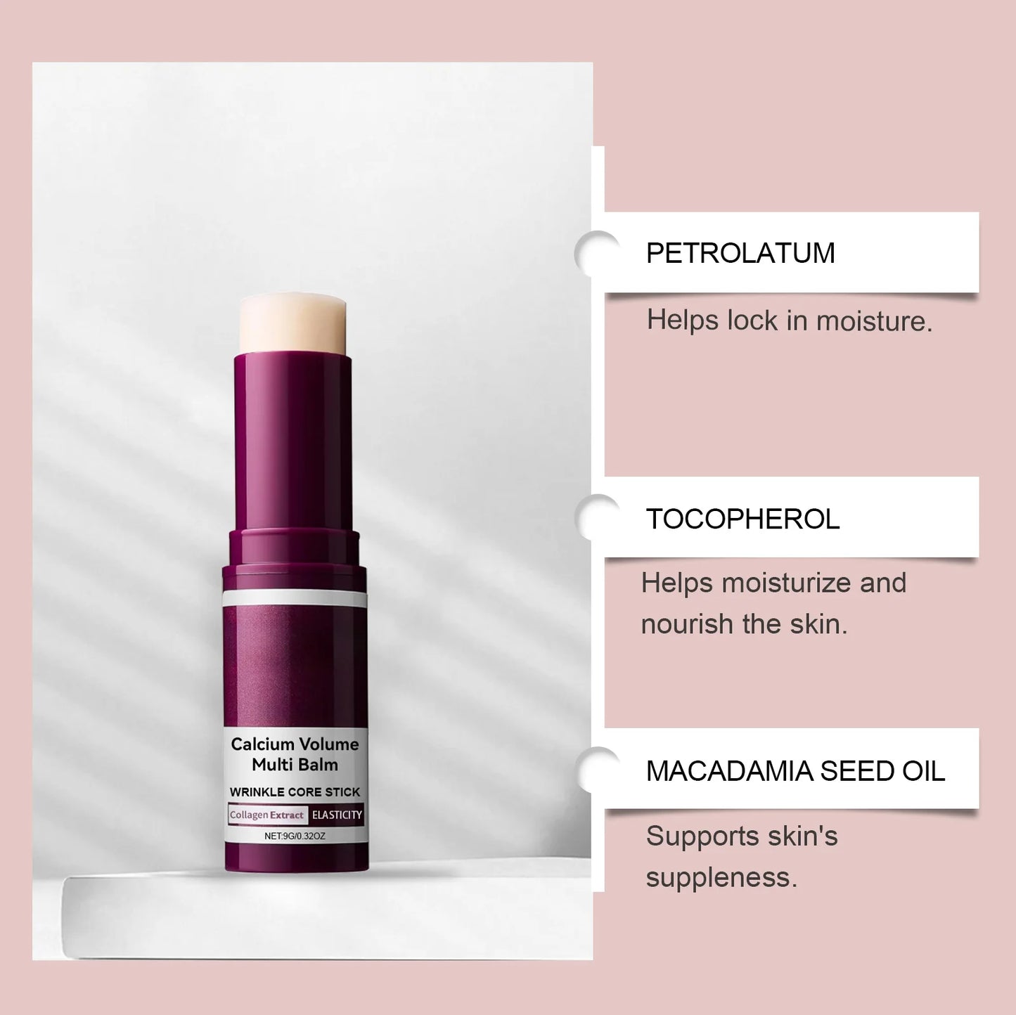 Anti-Aging Moisturizing Skincare Stick Firming Repairing Skin Deep Hydration Improving Fine Lines Brightening Skincare Stick