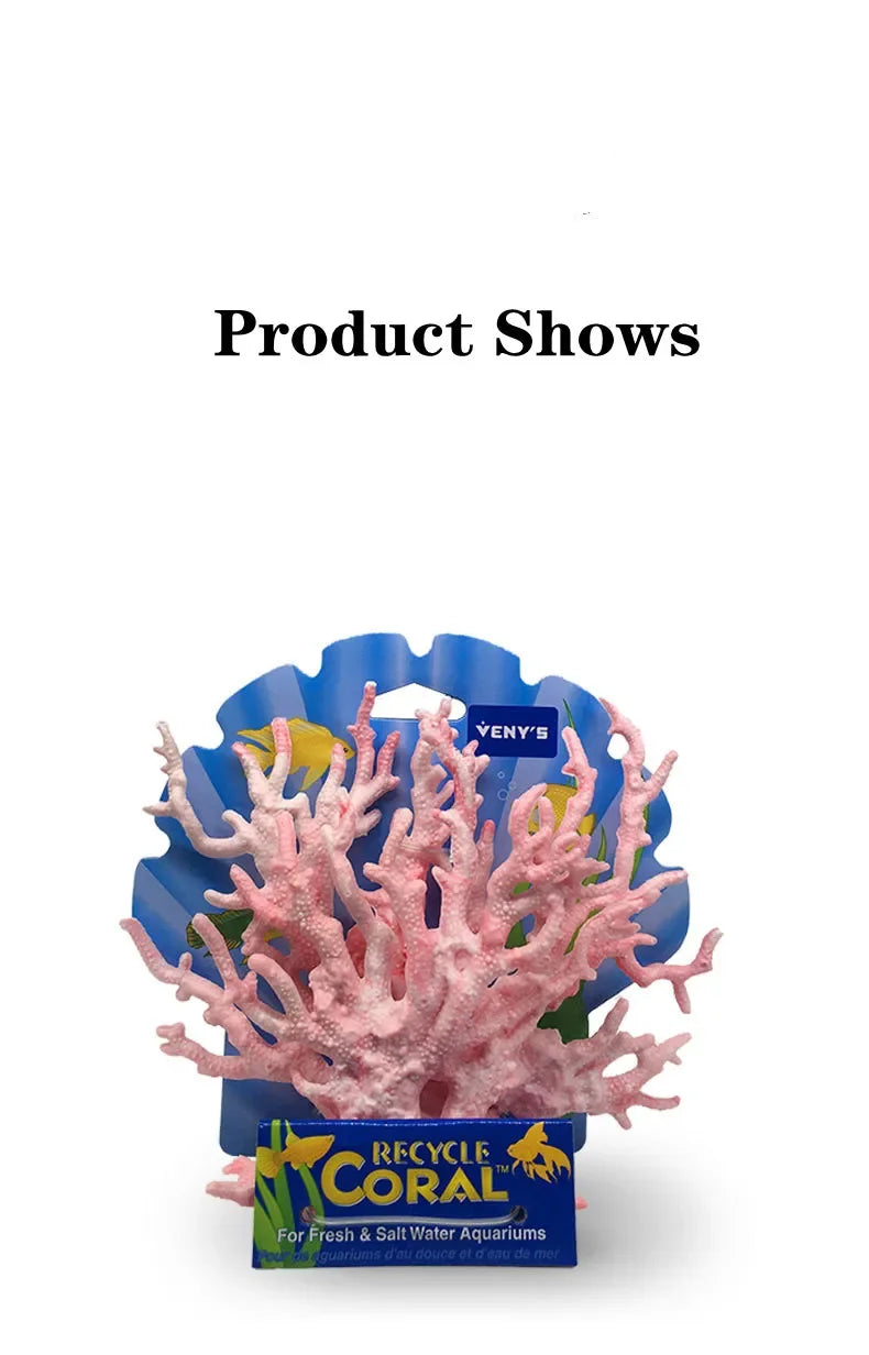 Aquarium S/L Artificial Resin Aquatic Coral Landscape Fish Tank Decoration Underwater Submarine Coral Aquarium Decoration