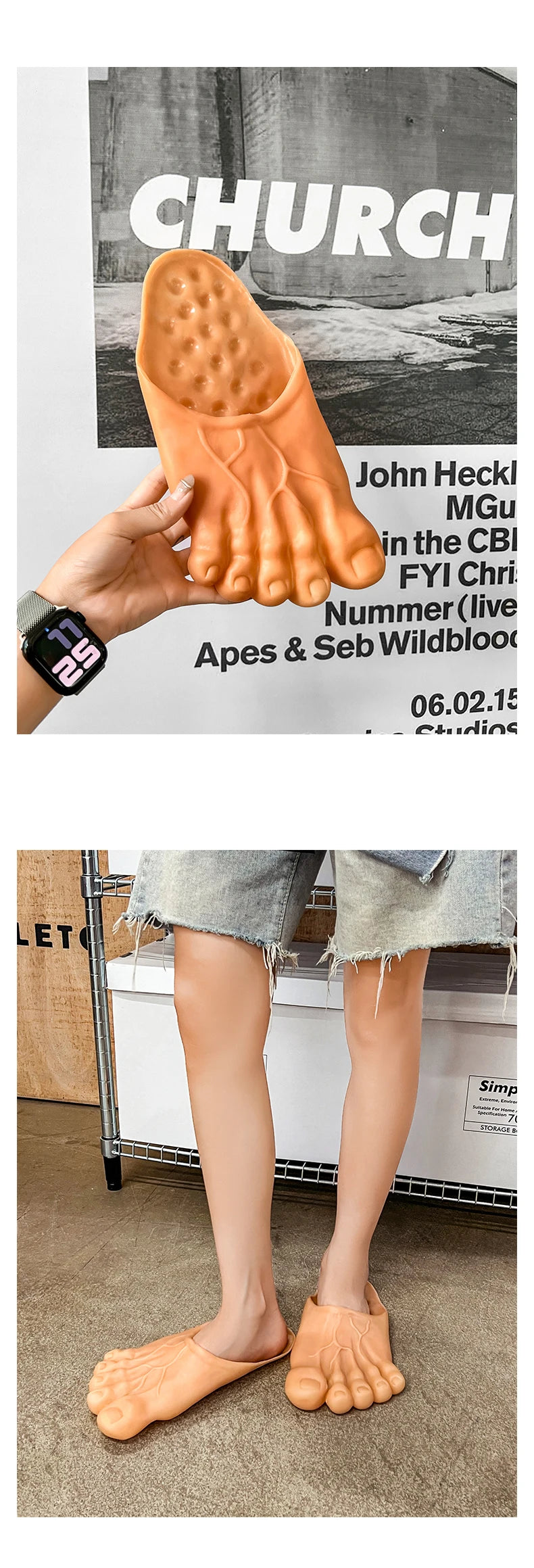 Funny Slippers Man Women Footwear Shoes For Men Sandals Male House Shoes Beach Slippers Uniex Slippers Bigfoot Amazing Sandals