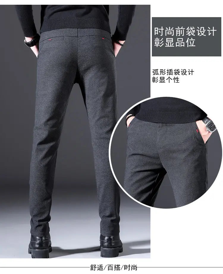 In the autumn of 2025, men's casual pants are slimming, fashionable, cool and versatile. Solid straight-leg Korean-style busines