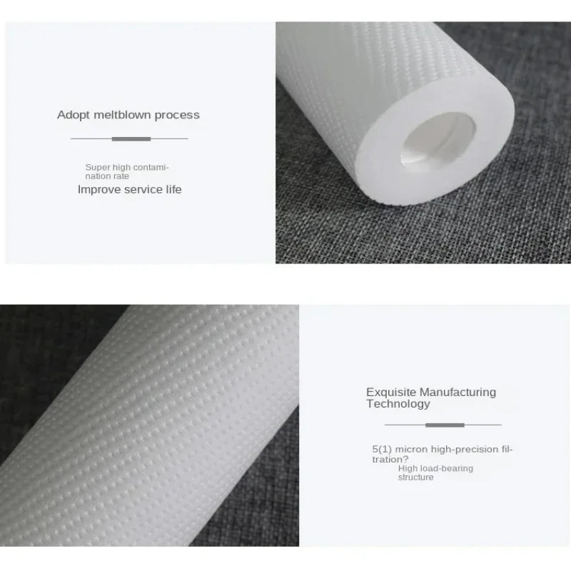 5pcs 20" Water Purifier 20 Inch 5 Micron Sediment Water Filter Cartridge Pp Cotton Filter Water Filter System