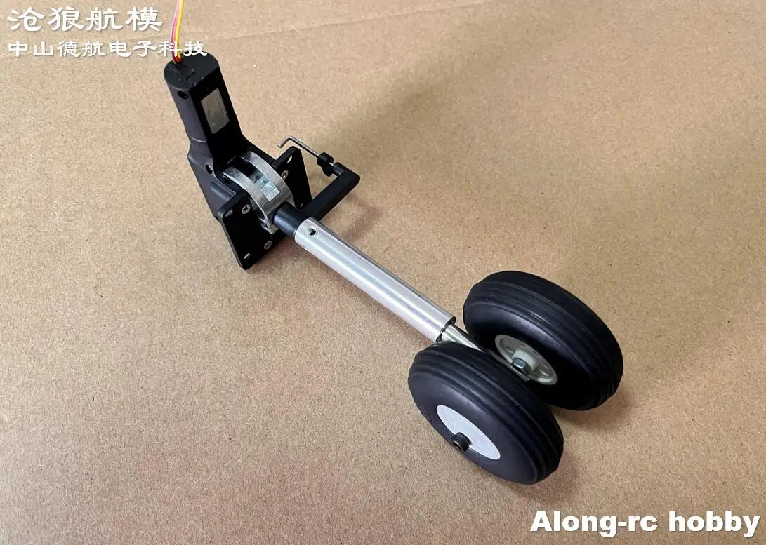 RC Plane Models Parts Height 111mm Retractable Landing Gear with PU Wheels for 2-3.5kg Hobby Airplane Aircraft DIY Jet Fighter