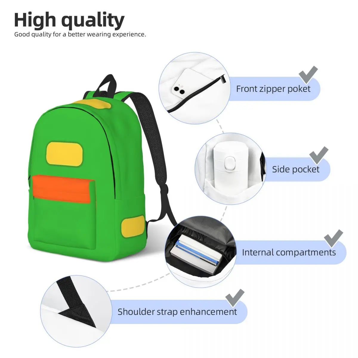 Cartoon Ash Ketchum for Teens Student School Bookbag Canvas Daypack Elementary High College Travel Bags