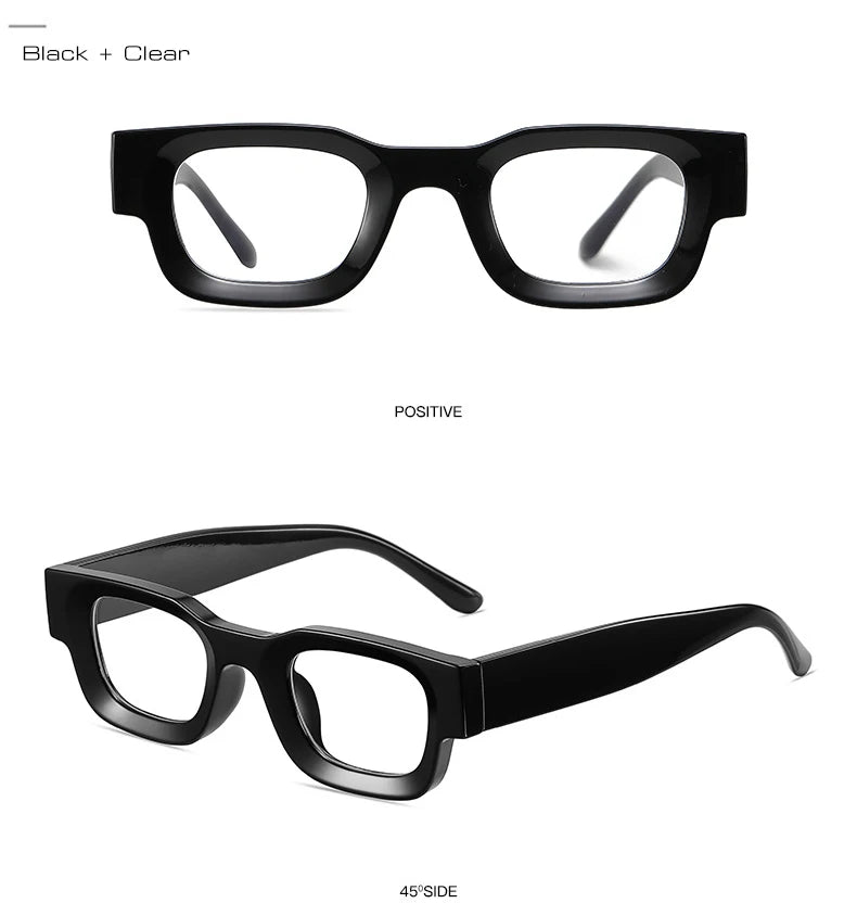 SO&EI Ins Popular Fashion Small Square Polarized Sunglasses Women Retro Punk Shades UV400 Men Trending Sun Glasses
