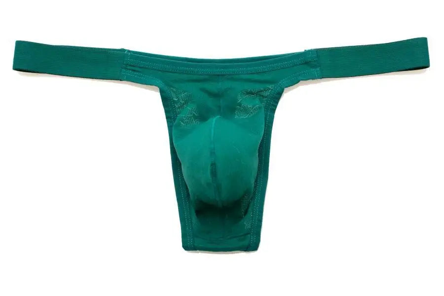 Men Thongs Sexy Underwear T-Back Underpants Breathable  Ice Silk Briefs Big U convex Pouch Thongs G-String Male Lingerie Panties