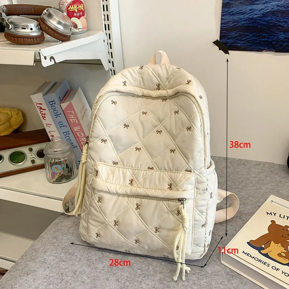 New Large Capacity Children's School Backpack Lightweight Bow Students Schoolbag School Bags Boys Girls Tutoring Bag Laptop Bag