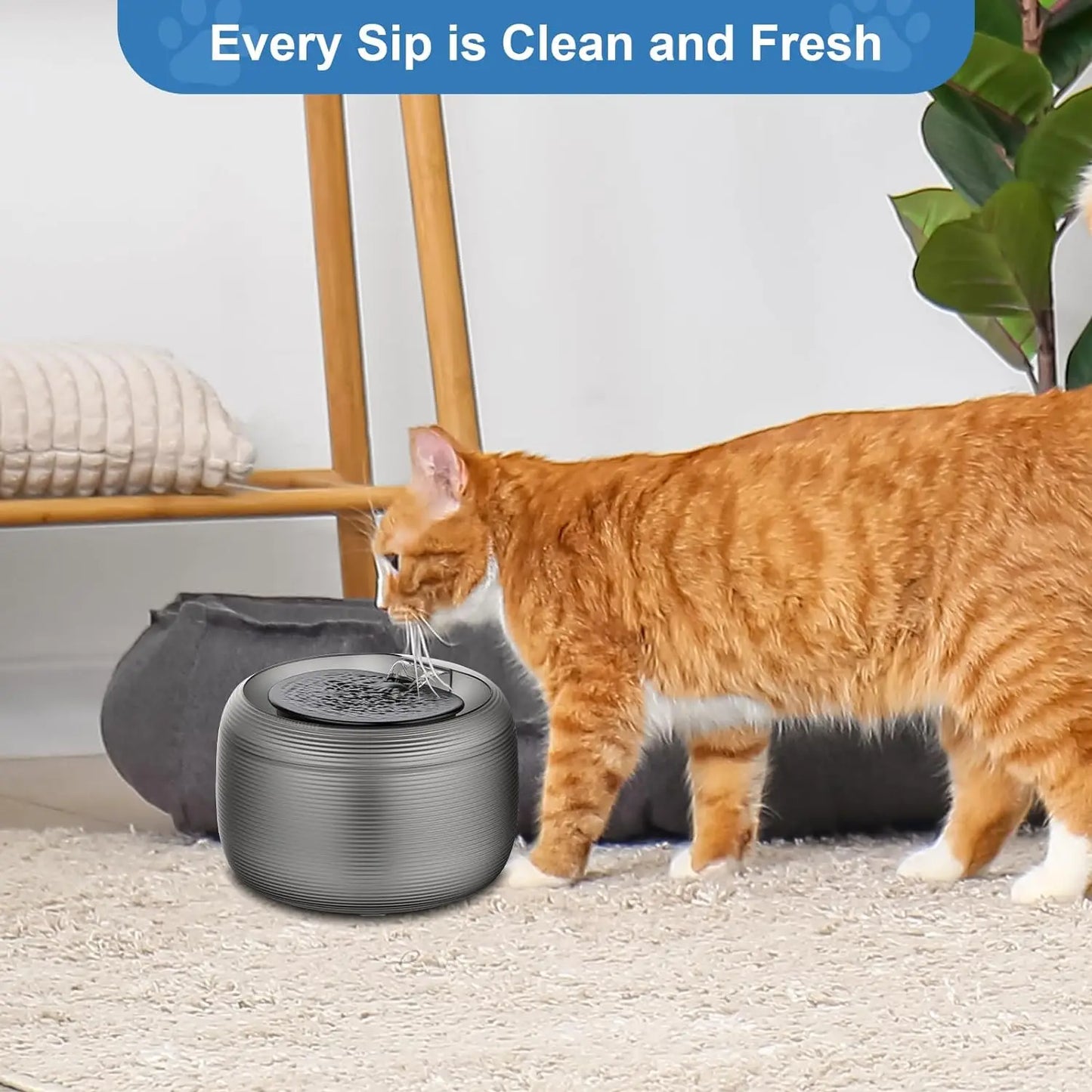 12 Cat Water Fountain Filters  6 Centre Sound-Absorbing Pump Filter Sponges  for 84 Fl Oz / 2.5 L Nugget Lite Drinking Fountain