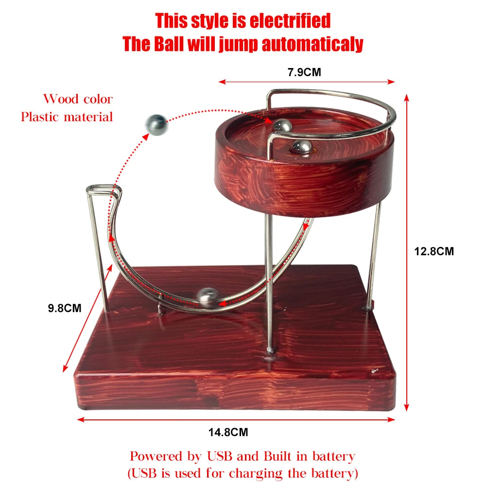 Creative Perpetual Motion Marble Machine Creative Marble Motor Energy Art Perpetual Motion Machine Desktop Miniature Home Decor