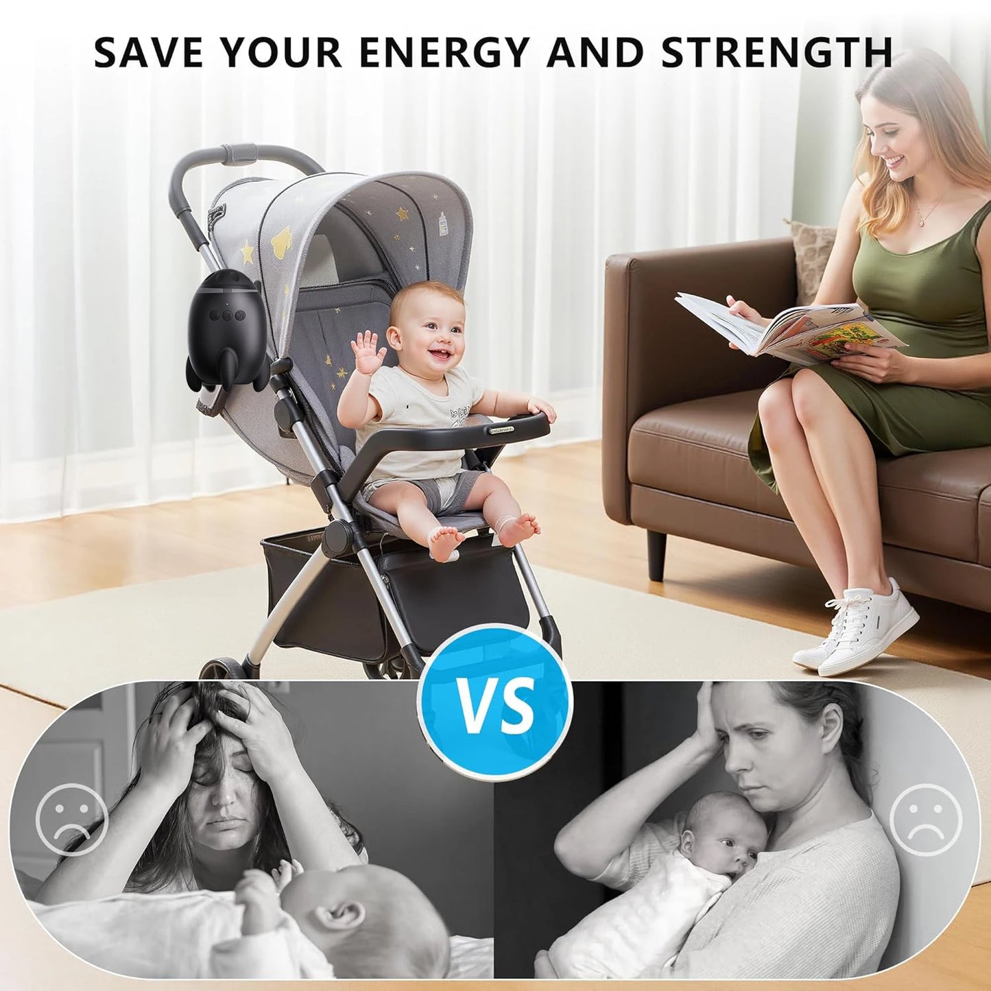 Baby Rocker Portable Baby Bouncer Accessory Can Play Lullabies To Help Babies Fall Asleep Baby Sleep Aid Newborn Essentials Best