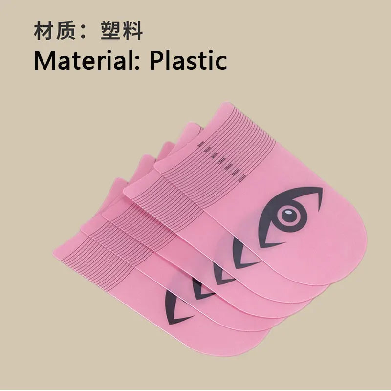 10Pcs Lash Length Measuring Ruler Portable Soft Plastic Ruler Makeup Tool Lashes Extension Growth Accessory