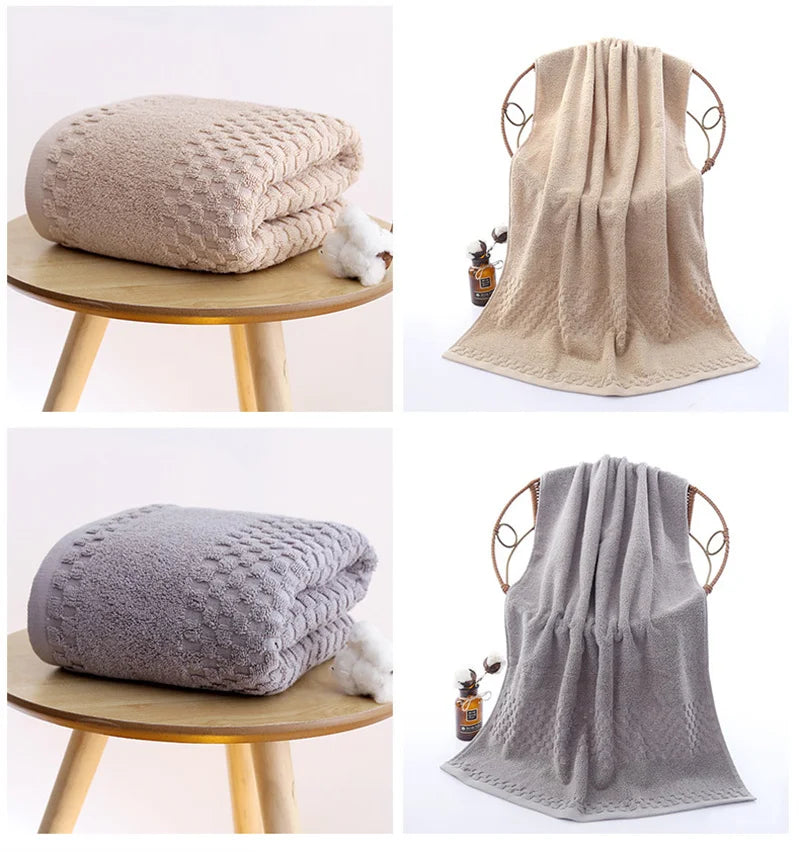 Large Cotton Super Absorbent Thick Towel Bath Towel Soft Bath Towel Comfortable Beach Towel face towel Household towels