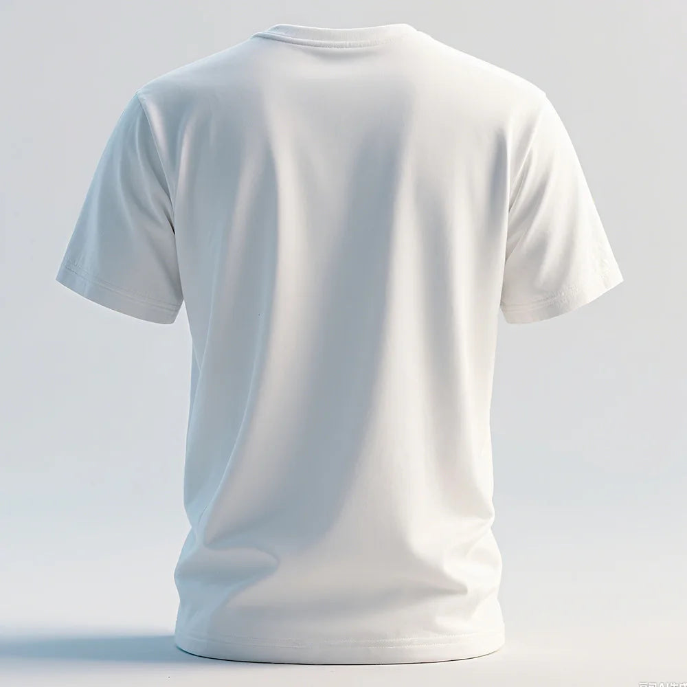 100% Pure Cotton Mens Tee Shirts High Qualty Man Round Neck Base T Shirts Summer Breathable Tops Oversized Unisex Basic T-shirt