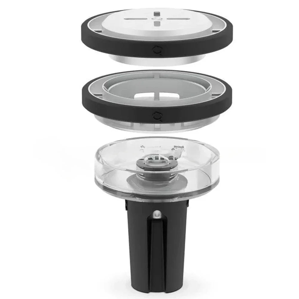 Glass Smoke Pot, Arab Shisha Integrated Tinfoil-free Carbon Spacer Silicone Smoke Bowl