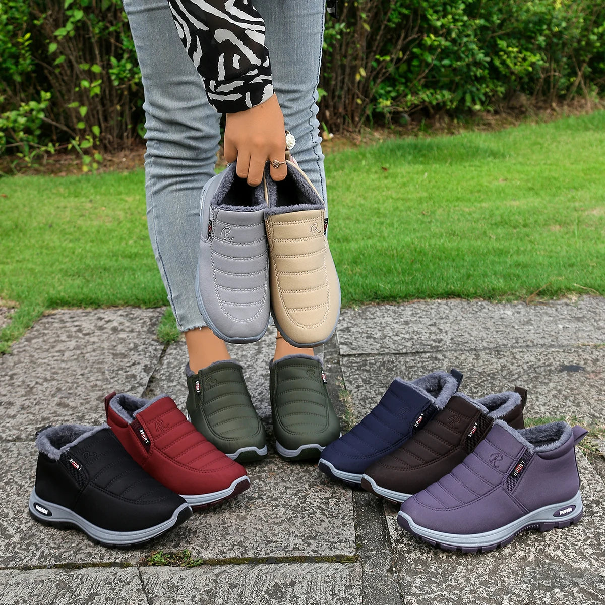 Women's shoes  Autumn witnter  Casual cotton Warm Wear Resistant Chunky Sole Affordable Free shipping