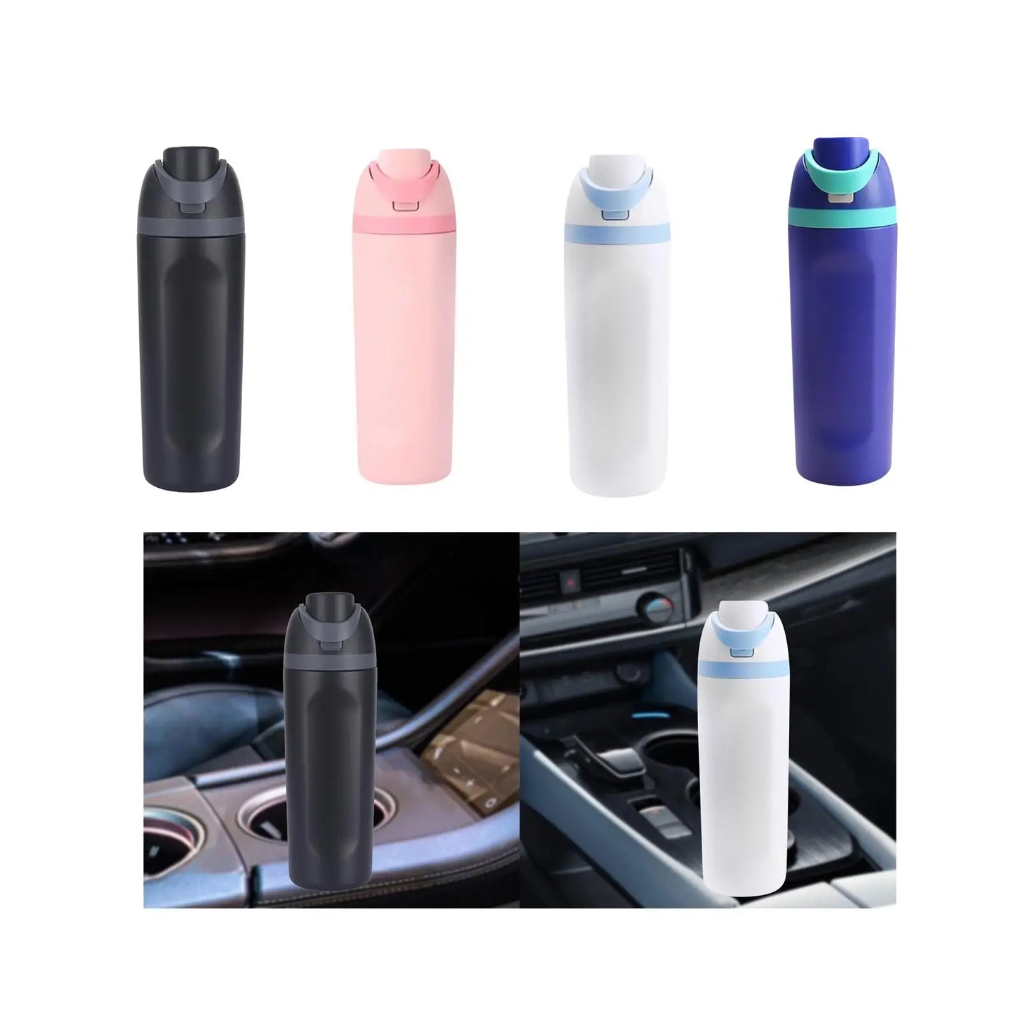 Insulated Water Bottle 600ml Accessories for Outdoor Office Sports