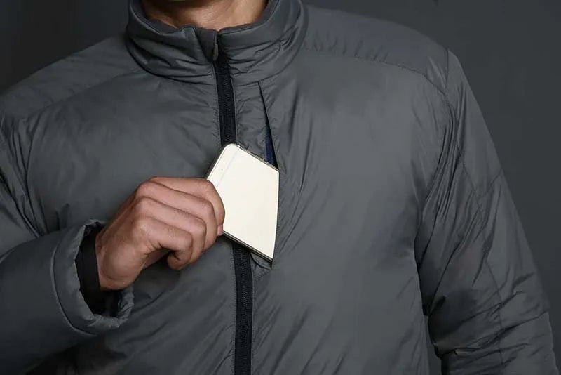 Winter Jackets Men Parkas Warm Lightweight Portable Outerwear Tactics Jacket Heat Reflective Windproof Hiking Coat Windbreaker