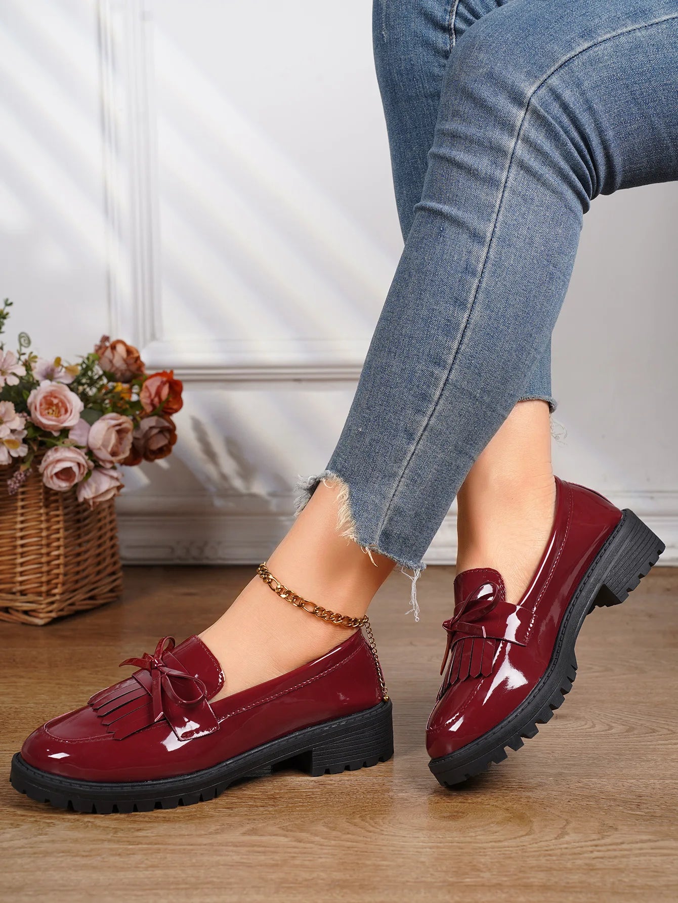 Comemore Women Flat Oxford Shoes Soft Leather Sneakers Low Medium Heeels Pumps Slip on Loafers Summer Footwear for Woman Zapatos