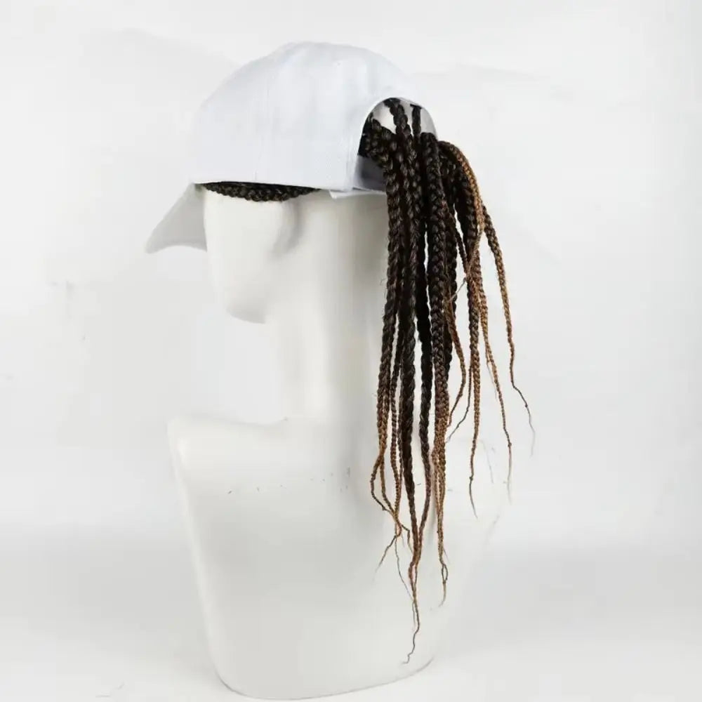 Baseball Cap Wig Hip Hop Hat Peaked Cap Daily Wear Wig Hair Dreadlocks Cap 35cm Synthetic Wig Braid Sun Visor Hats Lady Men