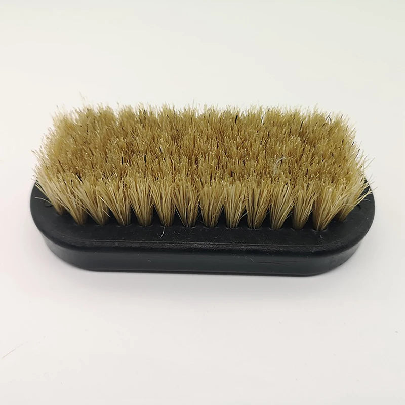Shoe Polish Brush Leather Pig Hair Soft Polishing Tool Cleaning Brush Nub Leather Boots Clean Shine Brush