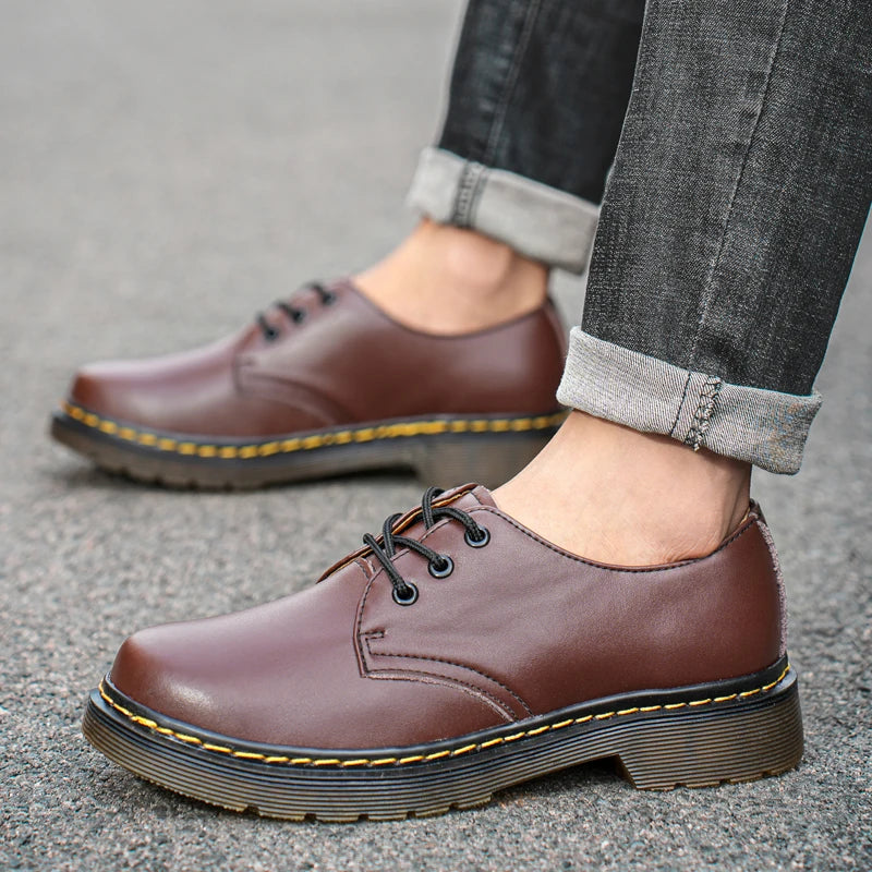 Men's genuine leather formal shoes work shoes classic business casual leather shoes fashionable women's shoes plus size shoes