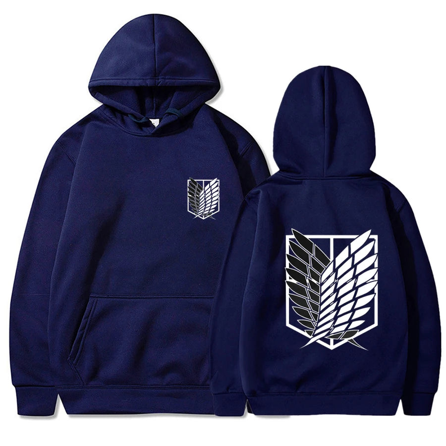 2026 Attack on Titan Men's Hoodie Anime Hoodies Men and Women Streetwear Pullover Harajuku Shingeki No Kyojin Hoodies Sweatshirt