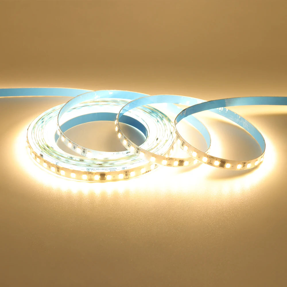 10m 20m 50m 220V 2835 LED Strip Light No Need Driver High Bright 120LEDs/M Flexible Tape Lights IP44 Waterproof Home Lighting