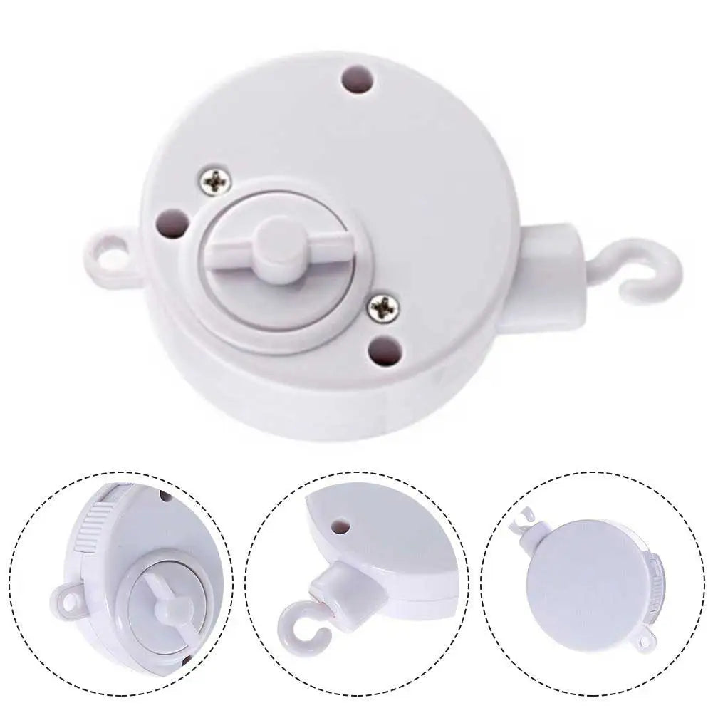 Infant Bell Rotary Wind-up Music Box Baby Mobile Crib Bed Bell Windup Movement Music Box Machine Nursery Decoration