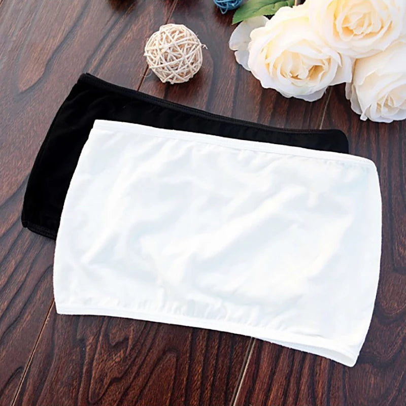 Summer Women Sexy Tube Top Strapless Bandeau Sleeveless Sports Bra Underwear Wrap Chest Soft Comfortable Tube Tops For Lady Girl