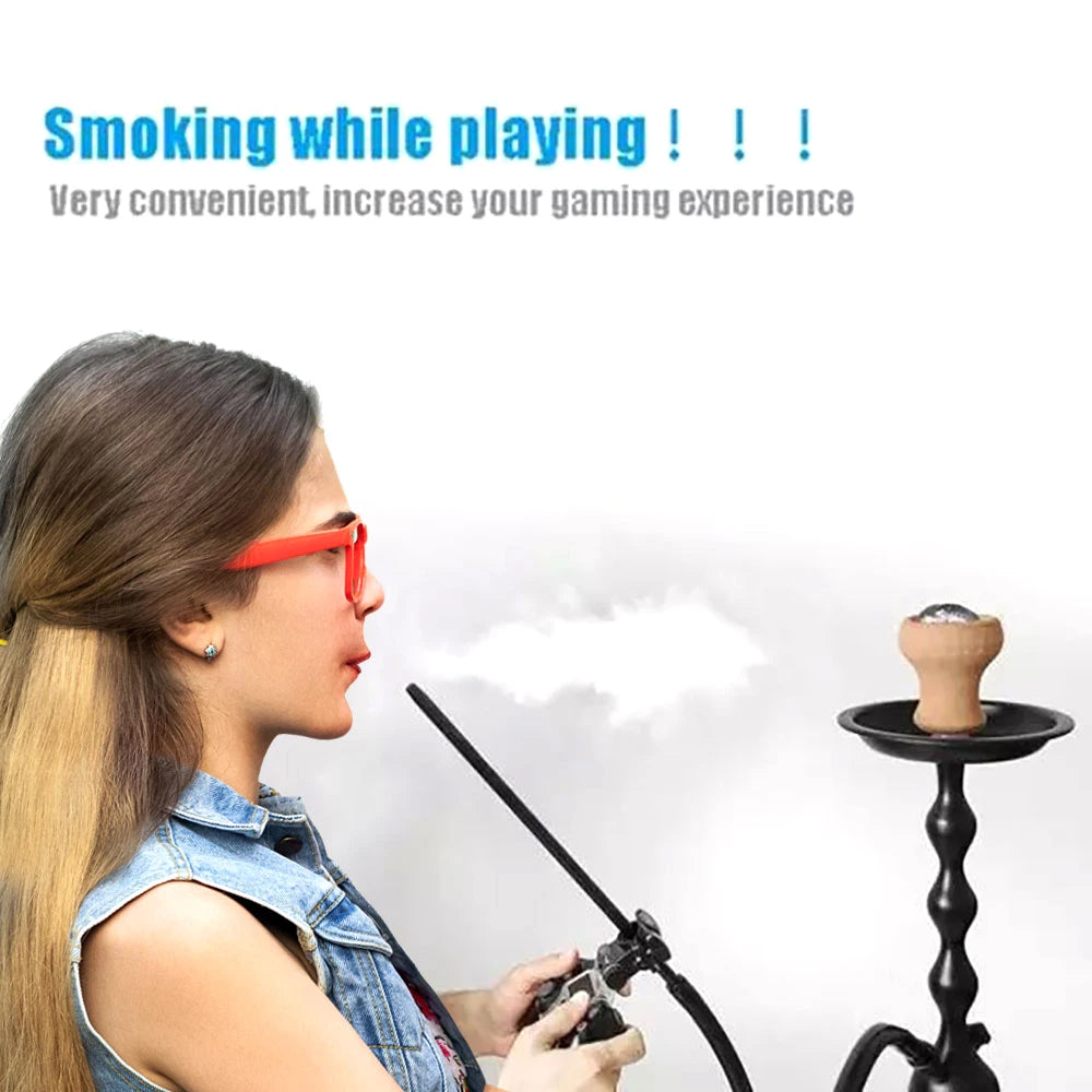 Hookah Hose Holder Shisha Aluminum Handle Holder for PS5 Game Controller Chicha Narguile Water Smoking For Playstation 5 Accesso