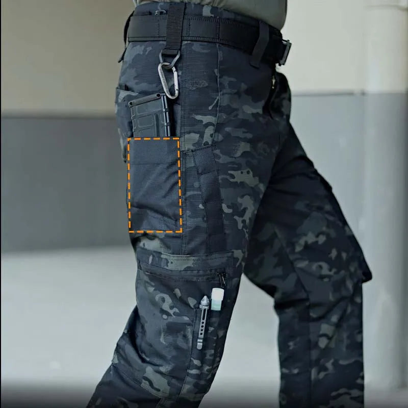 New Tactical Pants Quick Dry Multi-Pocket Cargo Pants Mens Casual Trousers Wear-Resistant Work Trainning Hiking Pant Loose