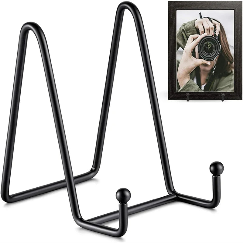 Furniture Display Stands Metal Frame for Picture Decorative Plate Book Photo Easel Artistic Work Home Office Showroom