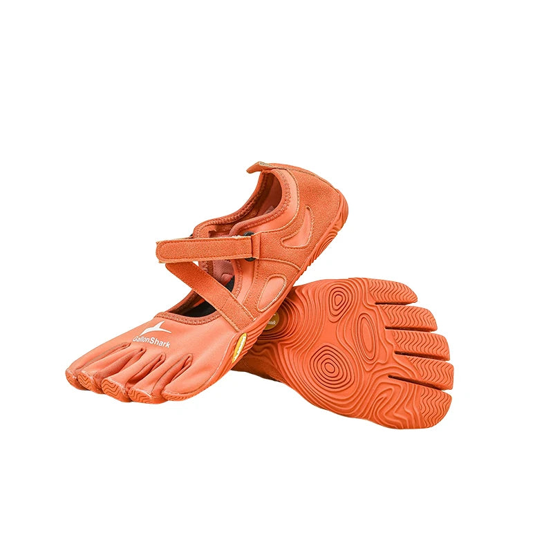 Non-Slip Five Toe Shoes for Women, GallonShark Flexible Barefoot Footwear with Strap for Dance & Gym