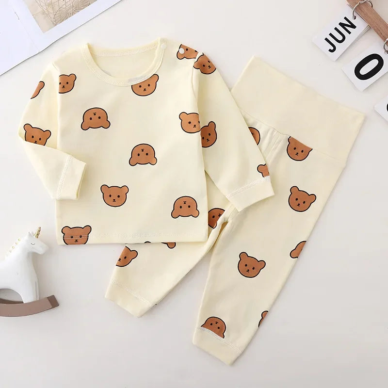 Baby Clothes 2pcs Sets Autumn  Winter Baby Pajama Set Bottom Underwear Two-piece Set Cotton Baby Boy Long Sleeves Outfit