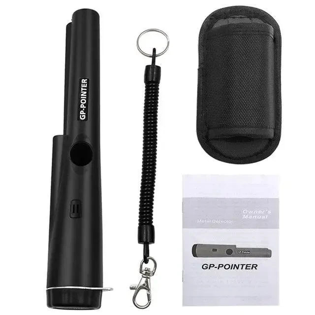 Metal Detector Outdoor Adventure Handheld Metal Detector Pinpointer Finder Waterproof 360° Side Scan Metal Detector Rod