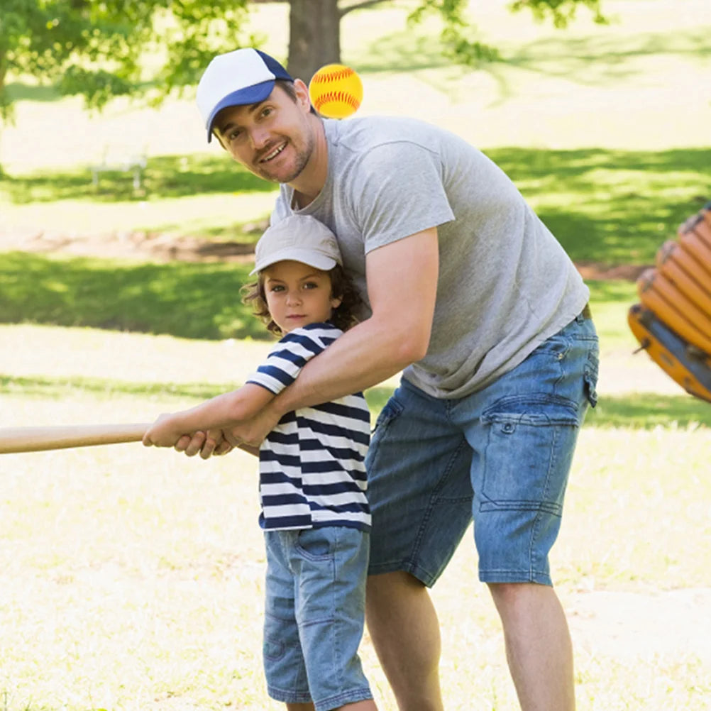4 Pcs Sponge Kids Baseball Soft Softballs for Practice Children’s Toys Pu Training Baseballs Hitting Student