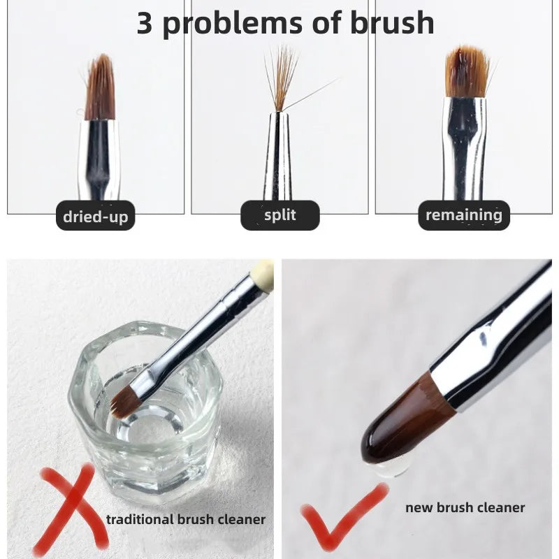 Brush Saver Cleaning Solution Brush cleaner liquid for Makeup brush Nail polish washing Tool
