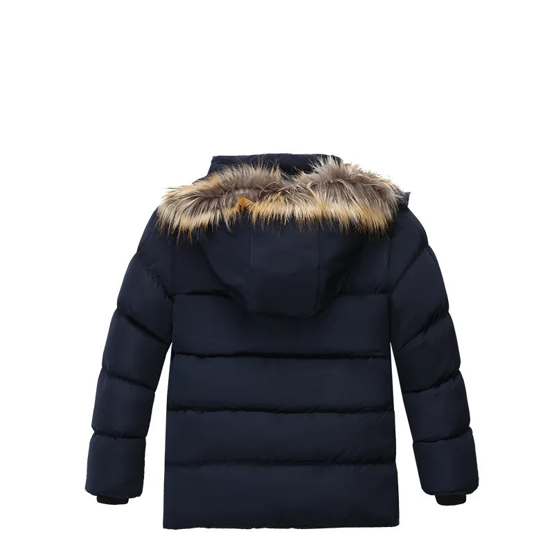 Winter Jacket Kids Boys Keep Warm Parka Windproof Snowproof Thermal Heavy Coat Fashion Outdoor Jacket CoolBoys Children Clothing