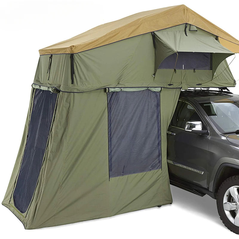 Soft shell roof tent, fully waterproof for all seasons of track tents