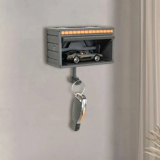 Open Garage Door Design Modern Key Holder Decorative Engaging Ornament Car Garage Key Holder Easy Installation Wall Mount