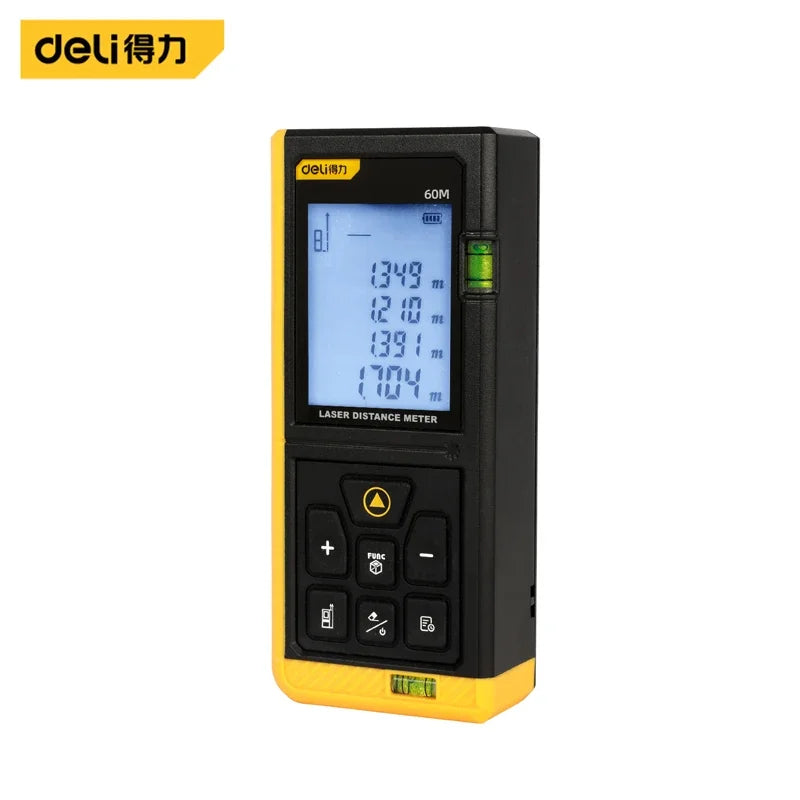 DELI 60M Smart Laser Distance Meter Measure Infrared Rangefinder Handheld Portable Laser Range Finder Tools