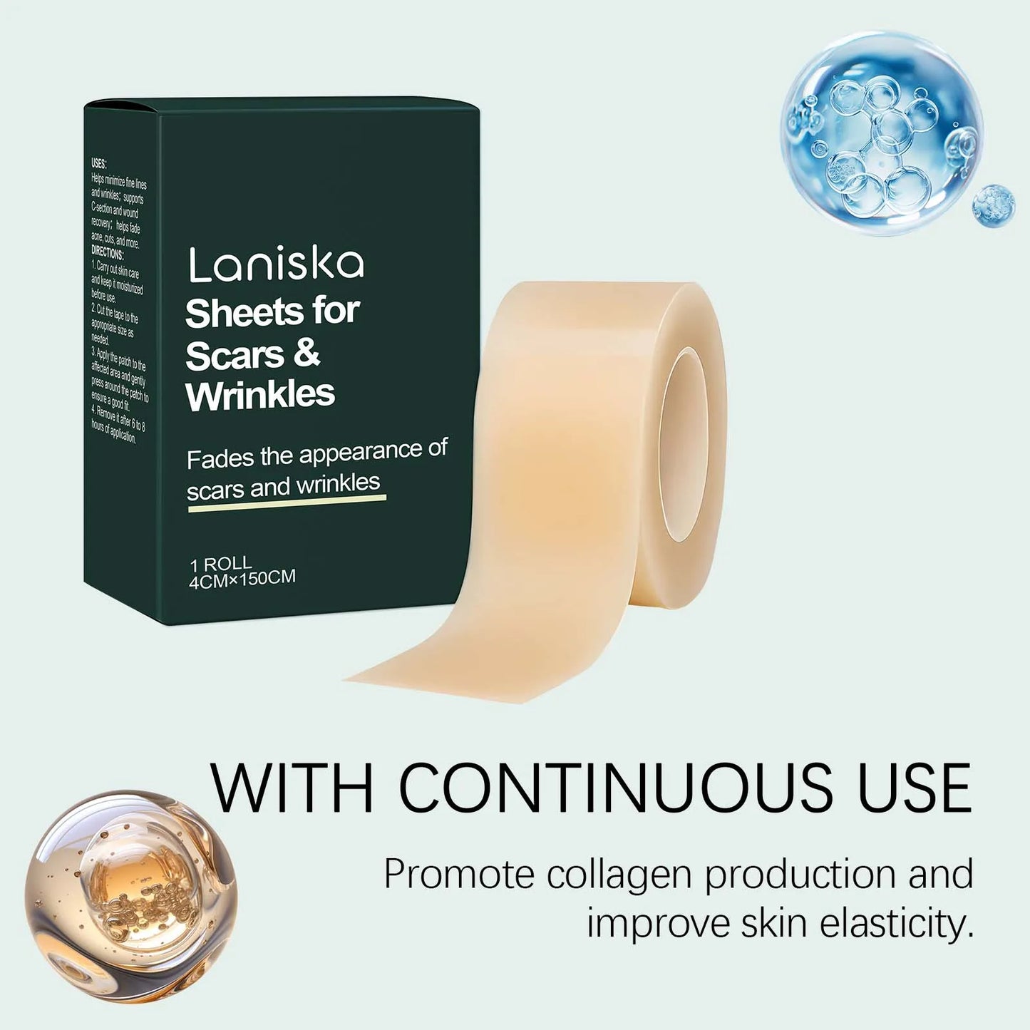 Silicone Skin Scar Care Patch Smooth Skin Gentle and Skin-Friendly Reduces Fine Lines and Wrinkles Nourishing Skin Care Patch