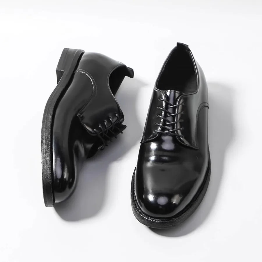 Men's Luxury Horsehide Oxford Shoes - Handcrafted Goodyear Welt Dress Shoes for Business/Wedding, Premium Formal Leather Shoes w