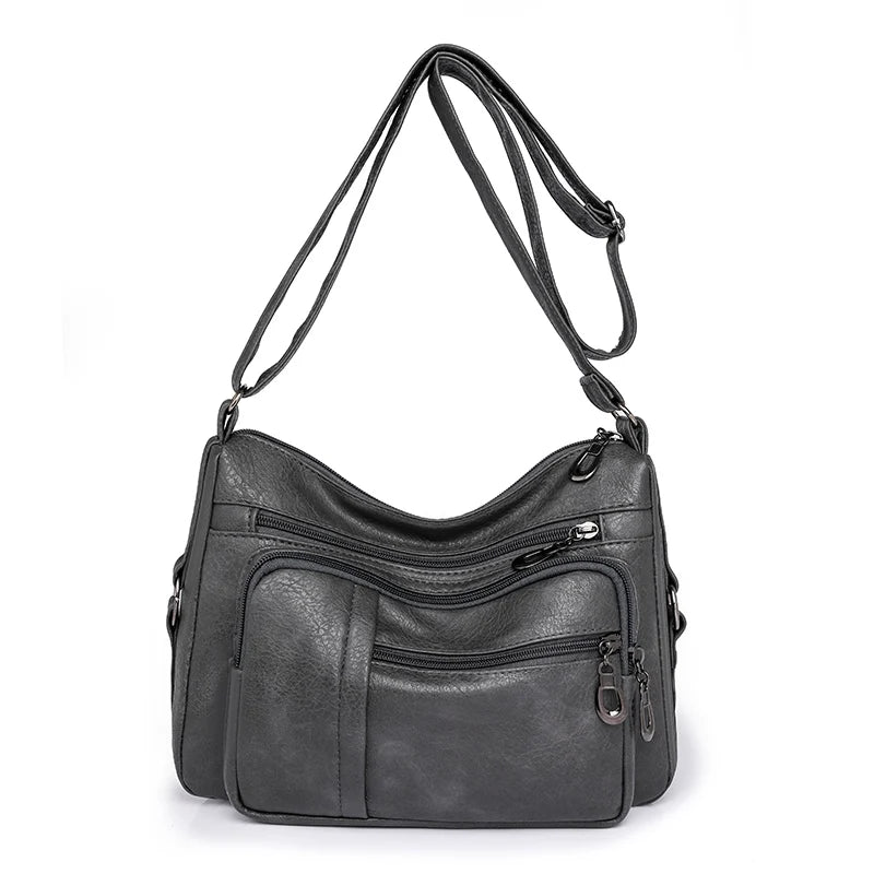 High Capacity Women Tote Bag High Quality Leather Ladies Handbags Leisure Shoulder Bag Small Crossbody Bags For Women 2024 New
