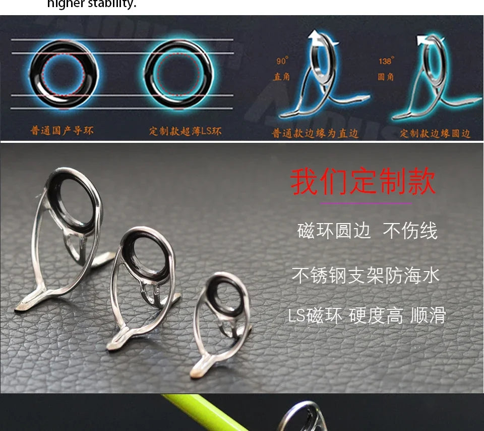 Trout fishing rod AIOUSH-FRP, versatile ejection tip, 1.45 meters long, ideal for traveling and transportation, extremely soft