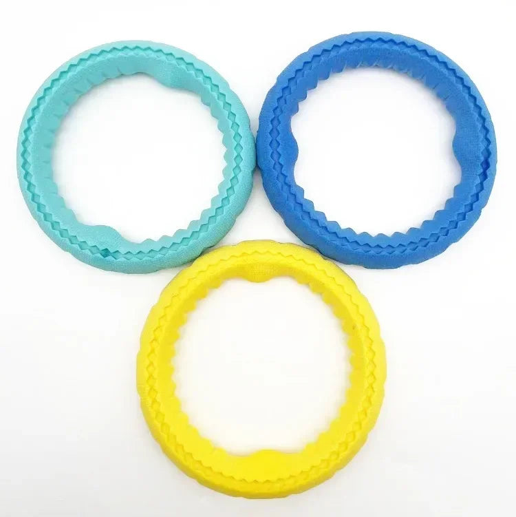 TPR Pet Flying Discs Dog Training Ring Puller Resistant Bite Floating Toy Puppy Outdoor Interactive Game Playing Products Supply