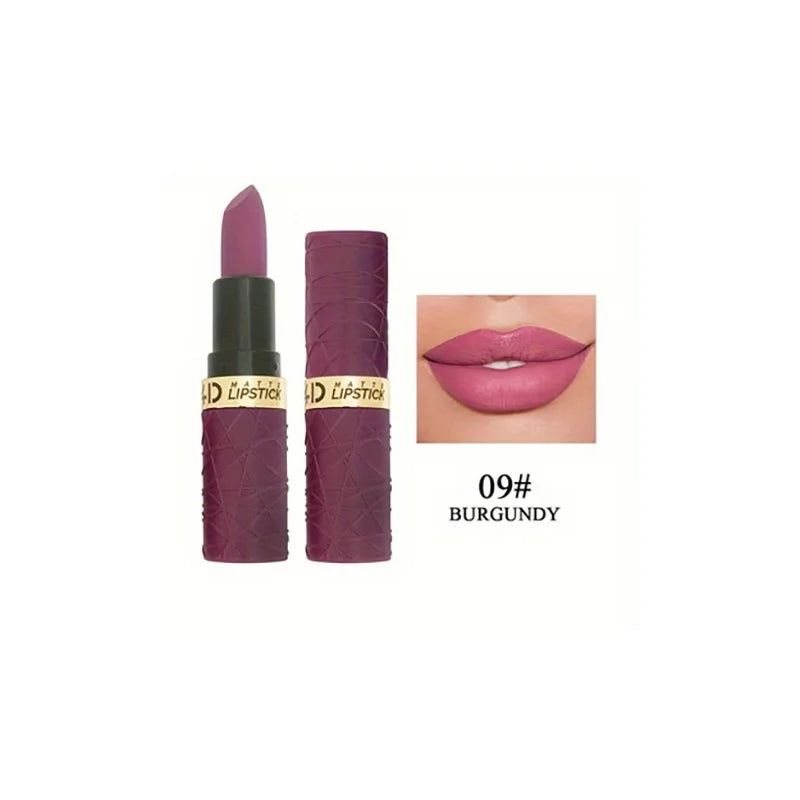 A set of 6 newly launched long-lasting brownish-red lipsticks