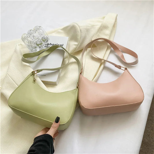 2022 Women's Bag Women's Fashion Handbags Freeshiping Low Price Retro Designer Luxury Bag Solid Color PU Leather Shoulder Bags